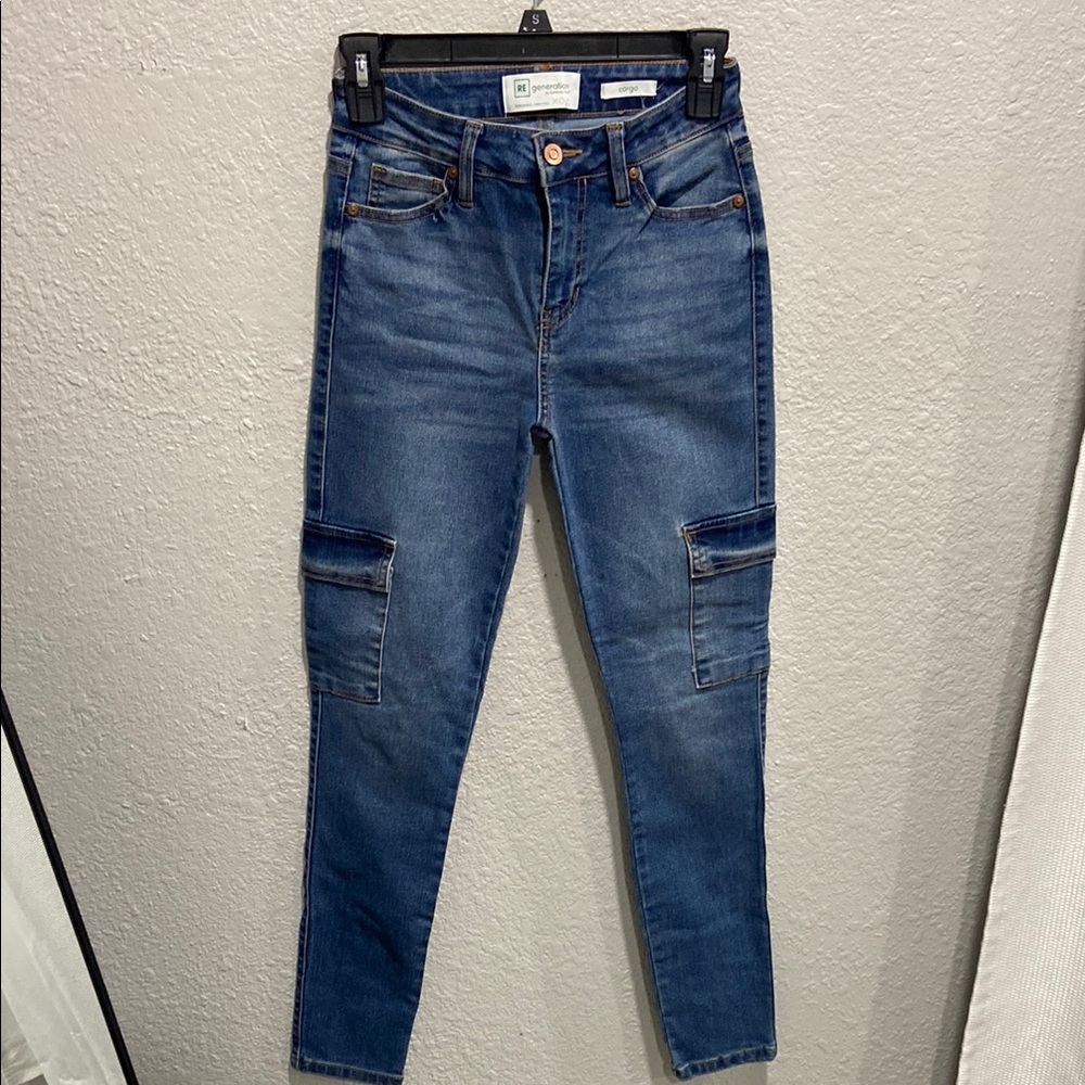 Celebrity Pink Blue Skinny Jeans Modern Tapered Fit